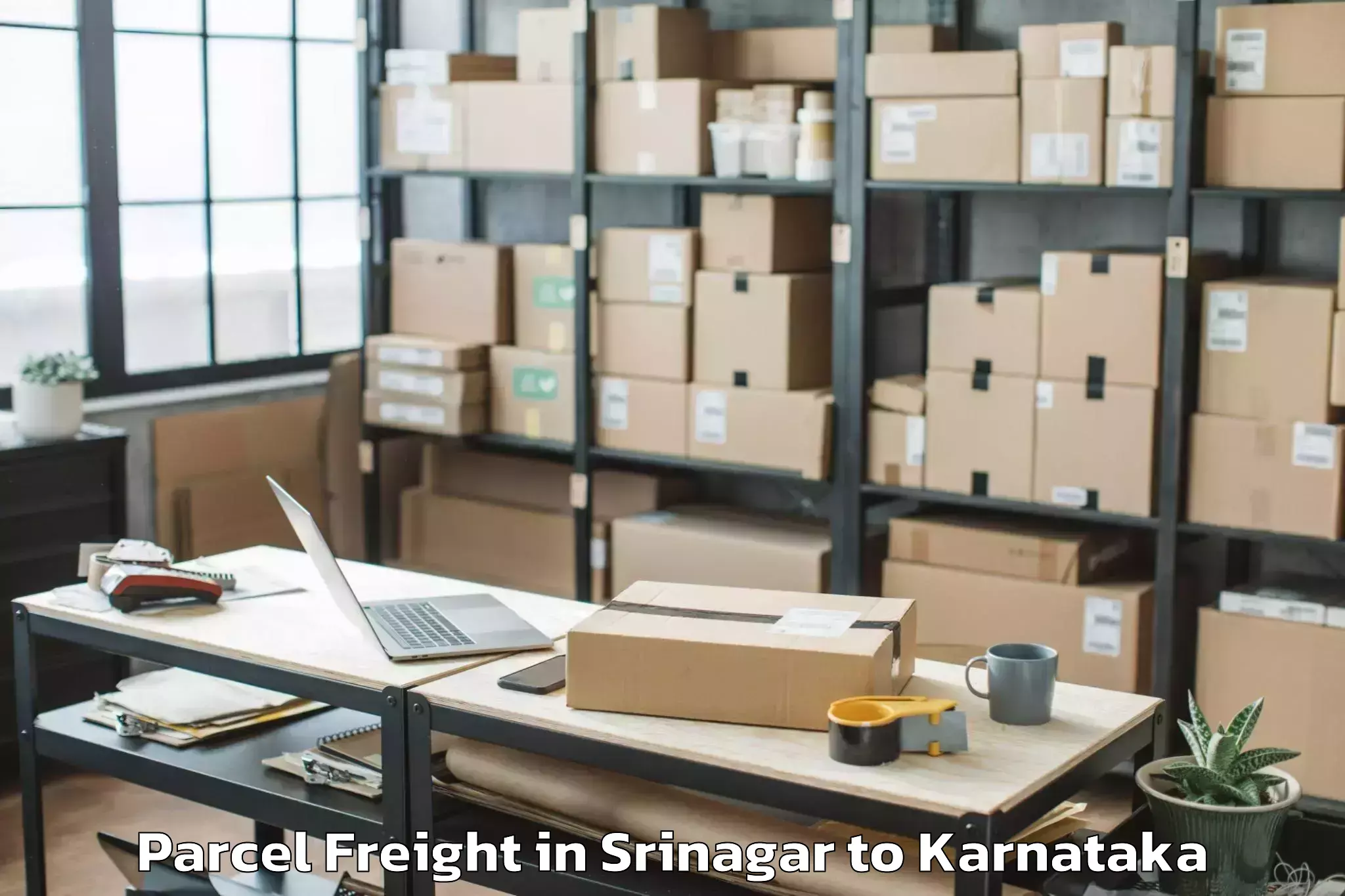 Book Srinagar to Bengaluru Airport Blr Parcel Freight